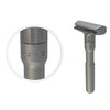 Mens Zinc Alloy Double Edge Safety Razor Beard Shaver + 5 Shaving Blades