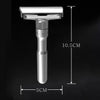 Mens Zinc Alloy Double Edge Safety Razor Beard Shaver + 5 Shaving Blades