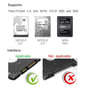 2.5inch SATA USB 3.0 HDD Hard Drive External Enclosure SSD Disk Box Case LED
