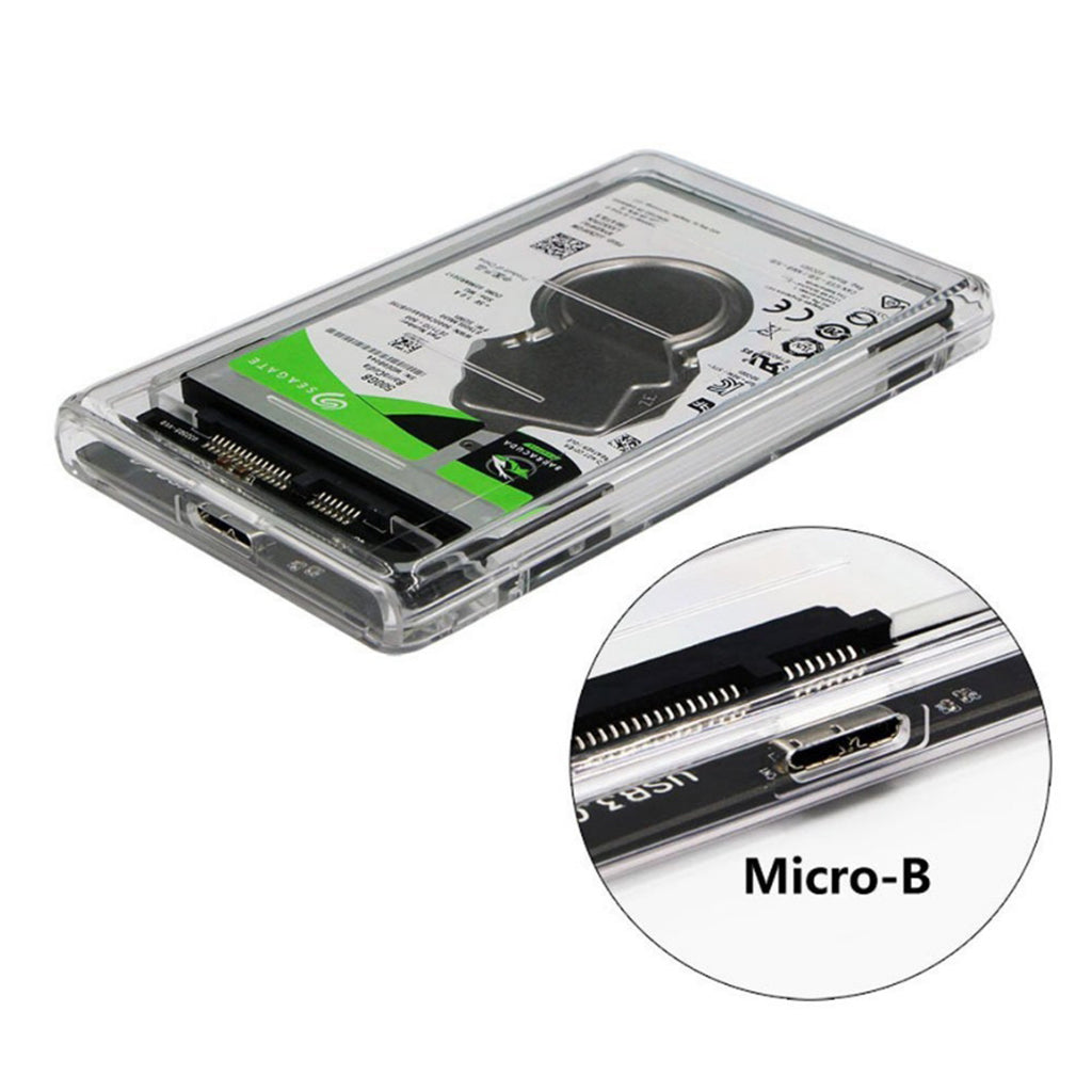 2.5inch SATA USB 3.0 HDD Hard Drive External Enclosure SSD Disk Box Case LED