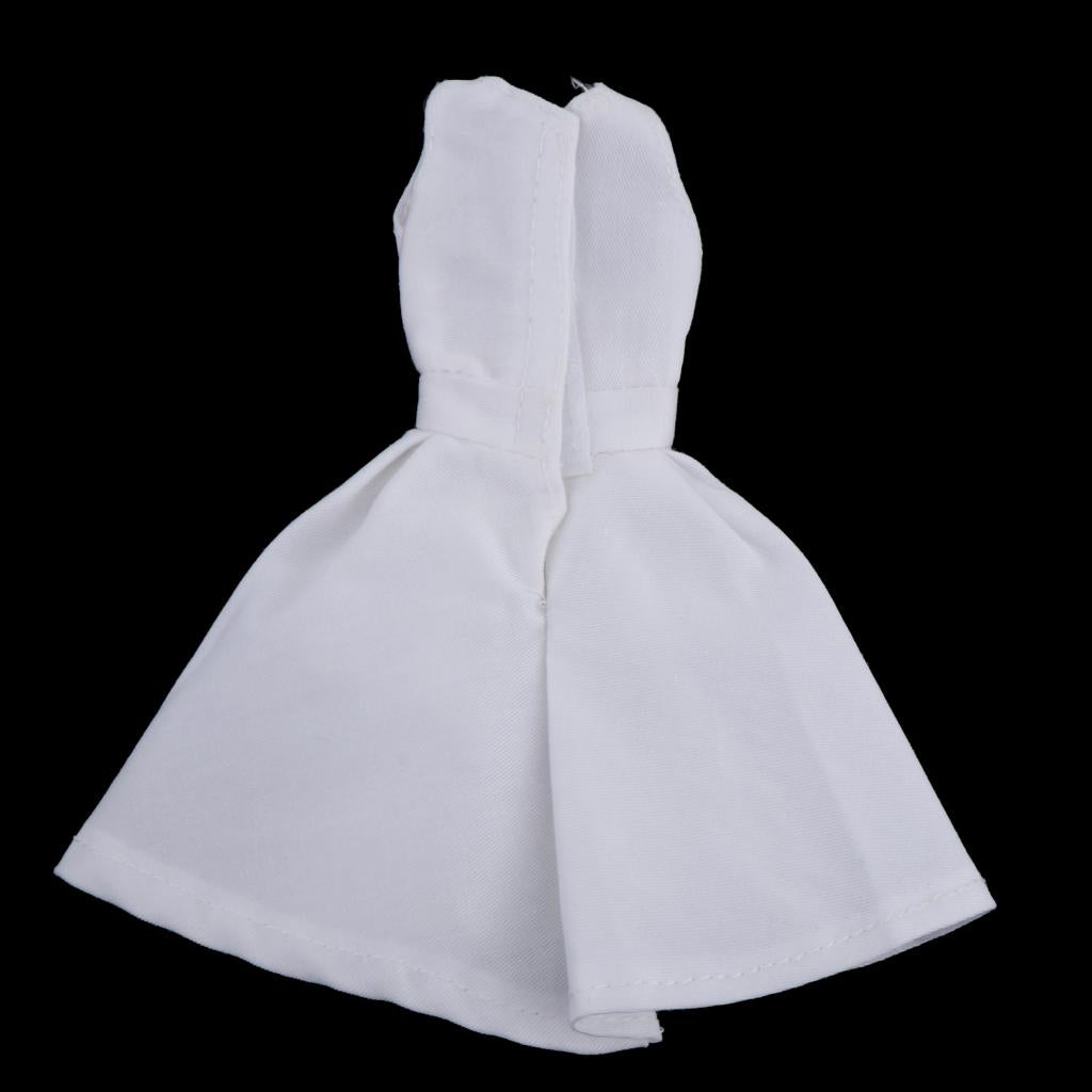 Collection 1/6 Female Figure Dress Skirts fits for 12" Doll Clothes white