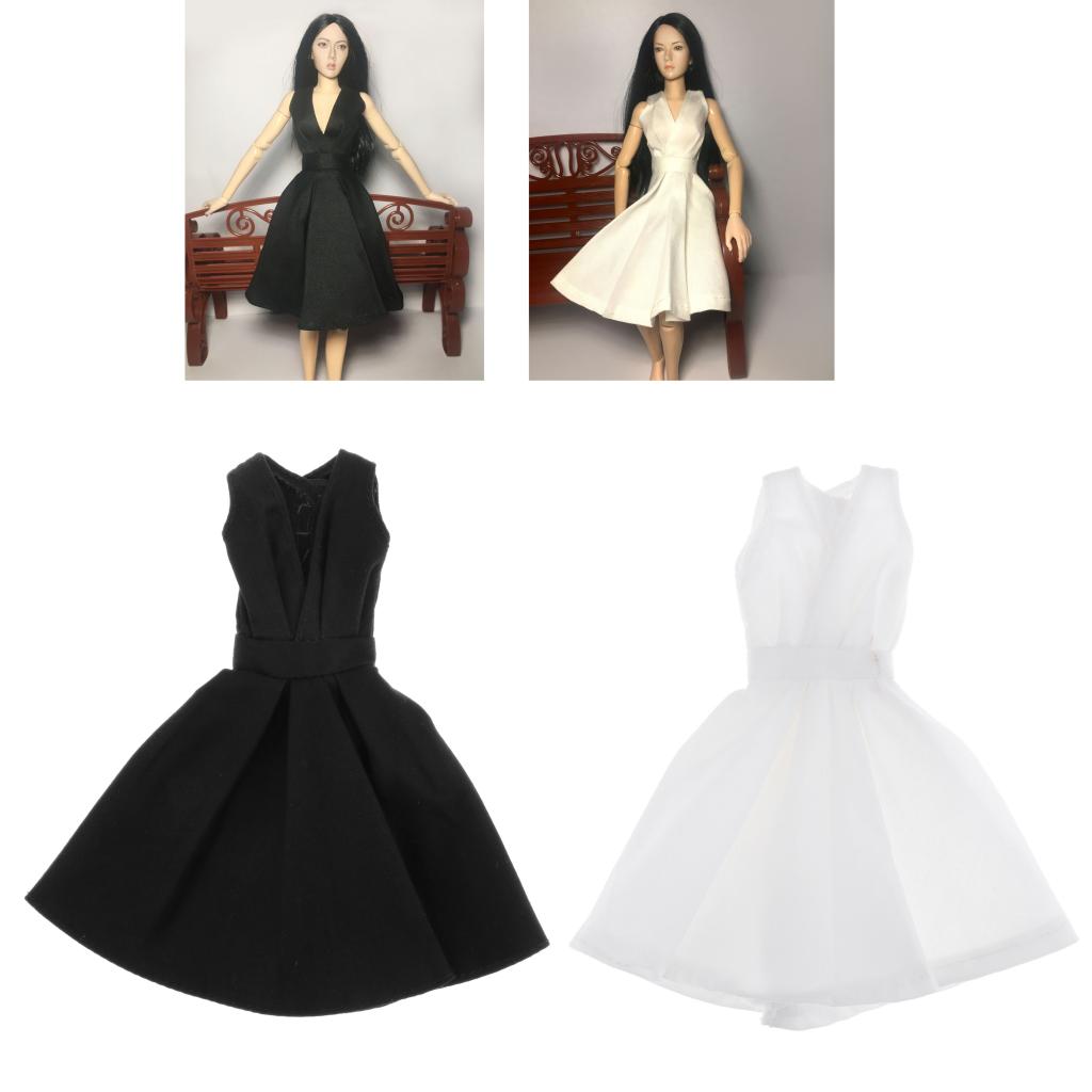 Collection 1/6 Female Figure Dress Skirts fits for 12" Doll Clothes white