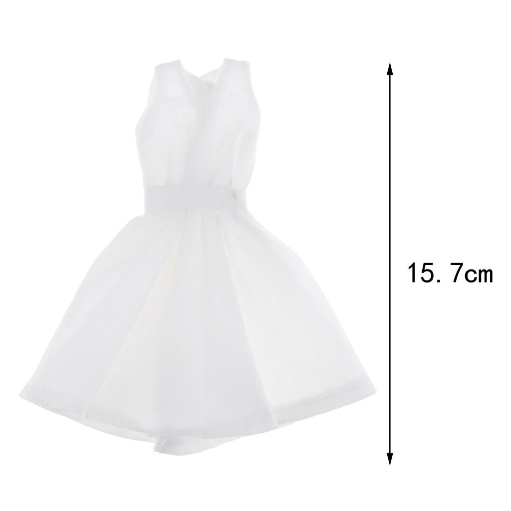 Collection 1/6 Female Figure Dress Skirts fits for 12" Doll Clothes white