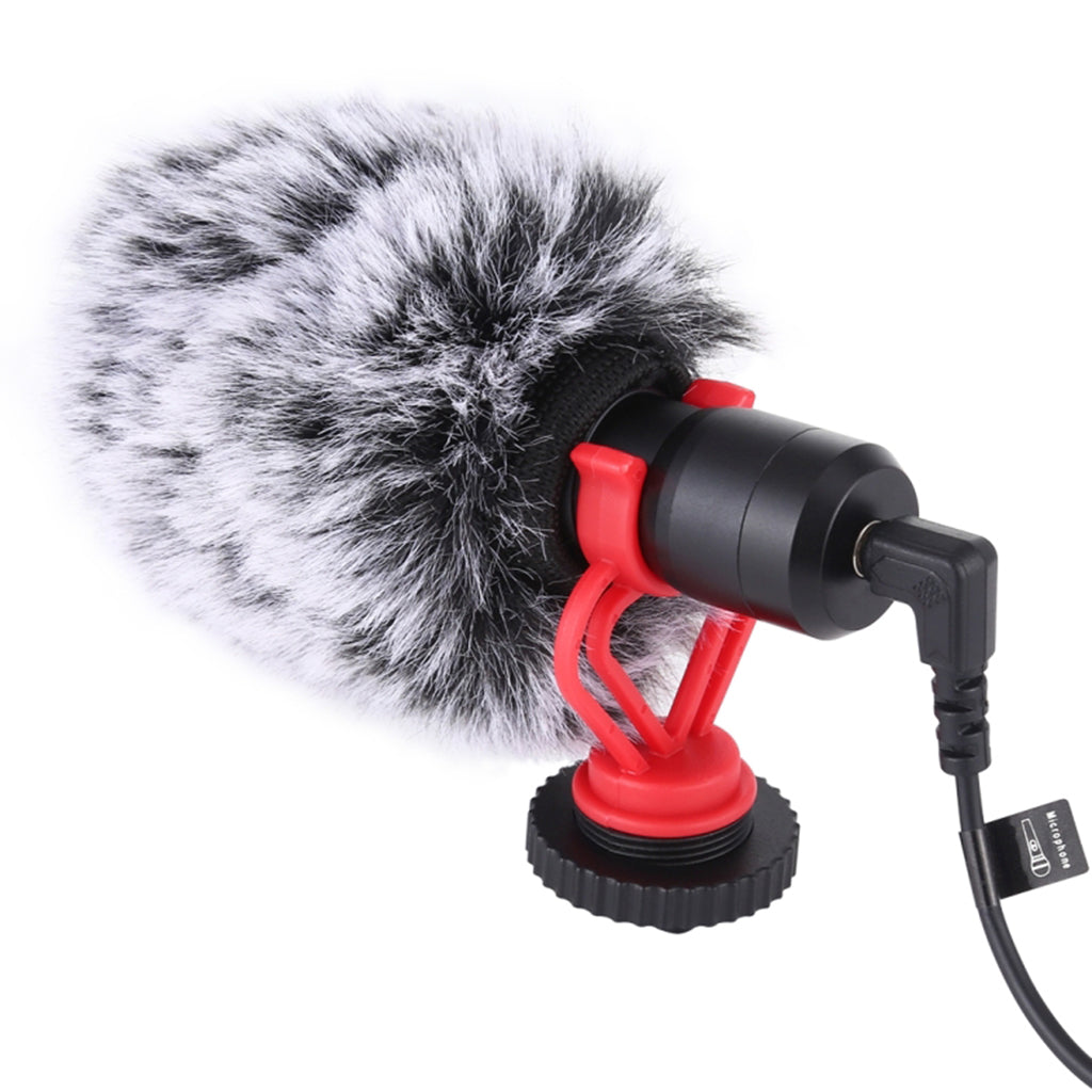 3.5mm Microphone Condensor Video Mic for iPhone Mobile Phones with Wind Muff