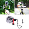 3.5mm Microphone Condensor Video Mic for iPhone Mobile Phones with Wind Muff