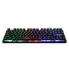 USB 87 Keys Mechanical Gaming Keyboard RGB LED Backlit for Windows PC Gamers