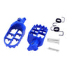 Blue CNC Aluminum Foot Pegs Footrest Pedals for Yamaha PW80 Pit Dirt Bike