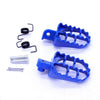 Blue CNC Aluminum Foot Pegs Footrest Pedals for Yamaha PW80 Pit Dirt Bike