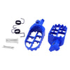 Blue CNC Aluminum Foot Pegs Footrest Pedals for Yamaha PW80 Pit Dirt Bike