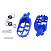 Blue CNC Aluminum Foot Pegs Footrest Pedals for Yamaha PW80 Pit Dirt Bike