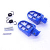 Blue CNC Aluminum Foot Pegs Footrest Pedals for Yamaha PW80 Pit Dirt Bike