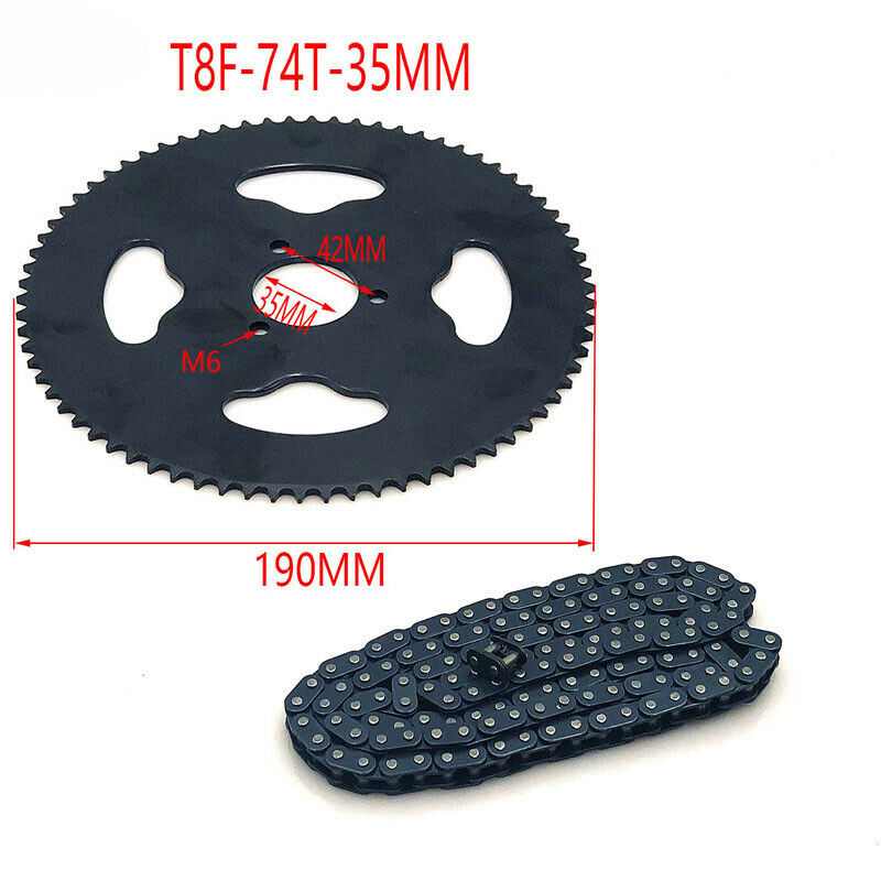 74T 35MM Rear Sprocket for 47cc 49cc Mini Moto Pocket Bike Scooter ATV