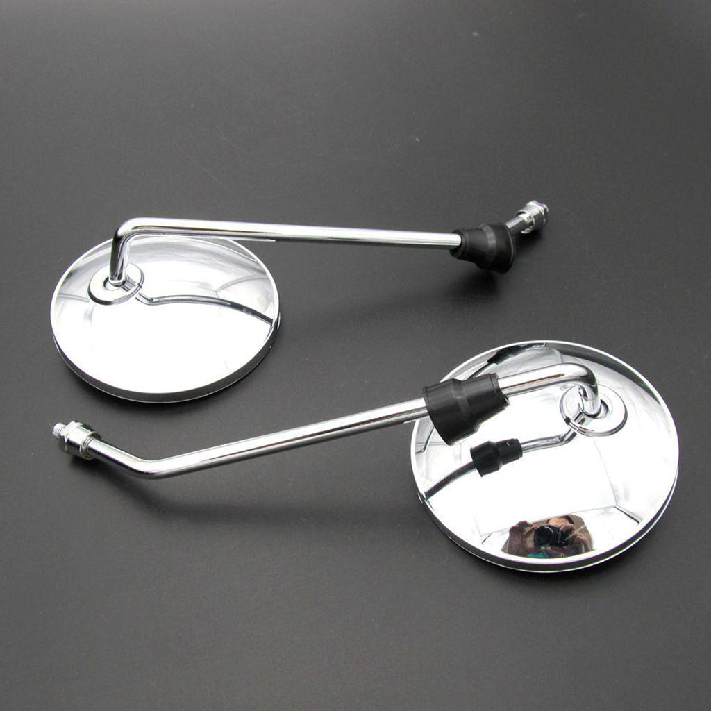 2pcs Motorcycle Back View Mirror for Electric Bicycle Moped, 8mm Thread