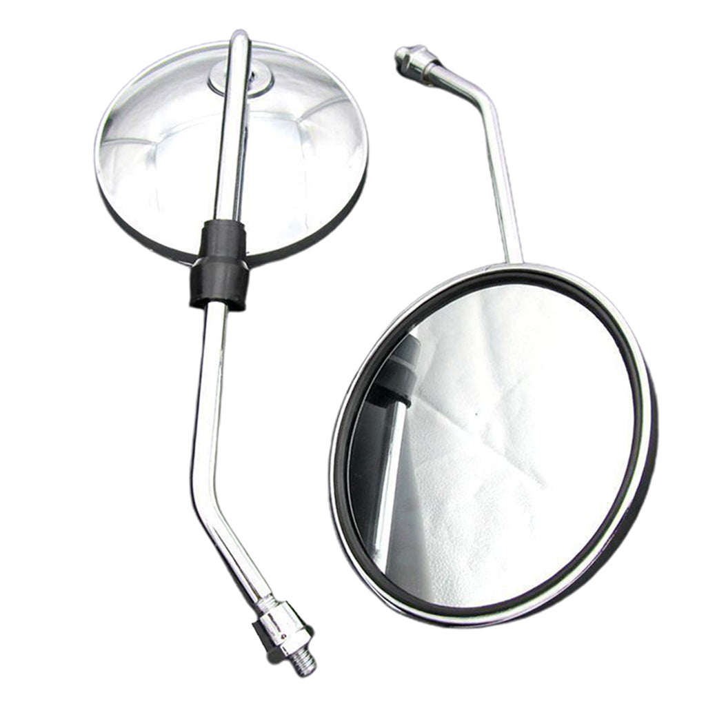 2pcs Motorcycle Back View Mirror for Electric Bicycle Moped, 8mm Thread