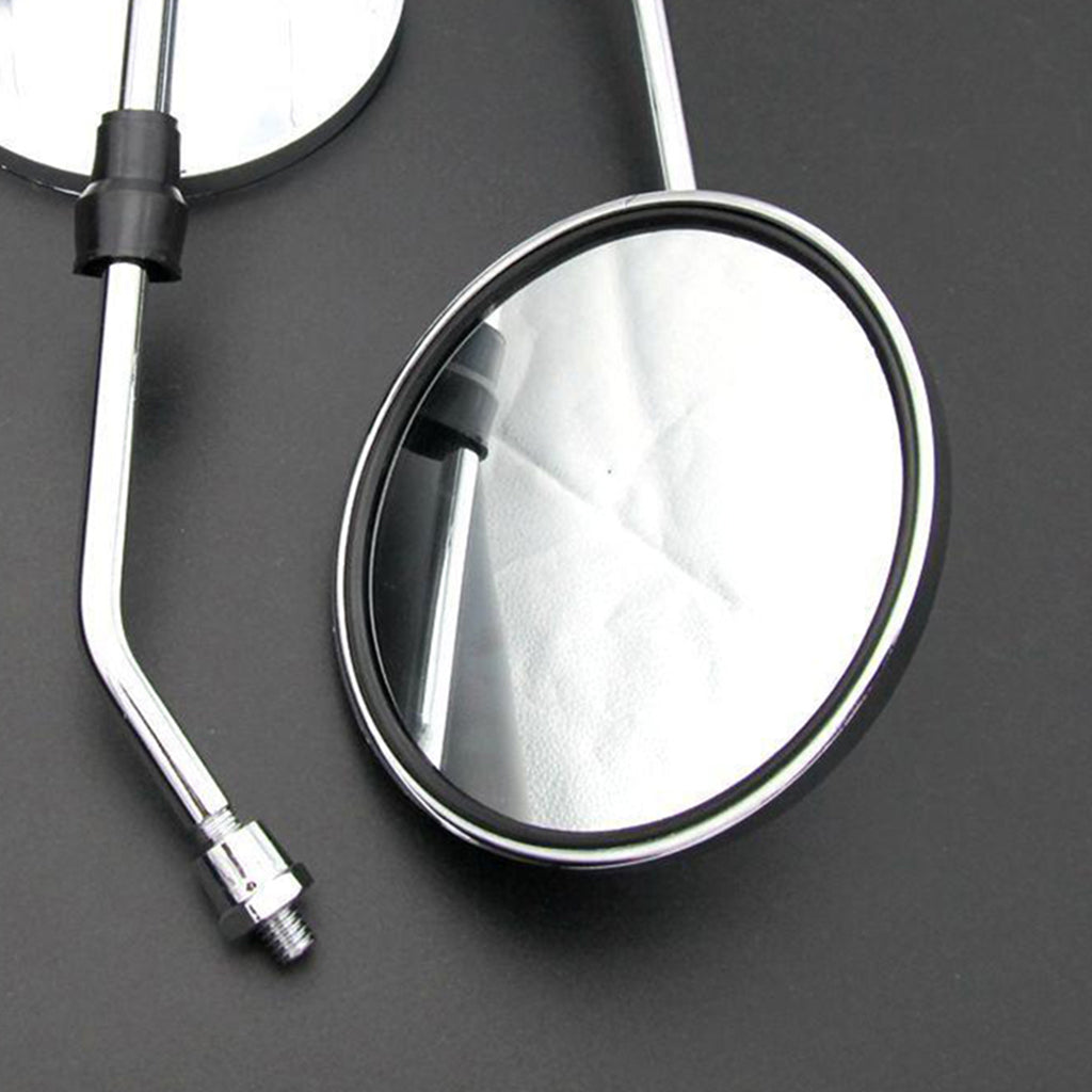 2pcs Motorcycle Back View Mirror for Electric Bicycle Moped, 8mm Thread