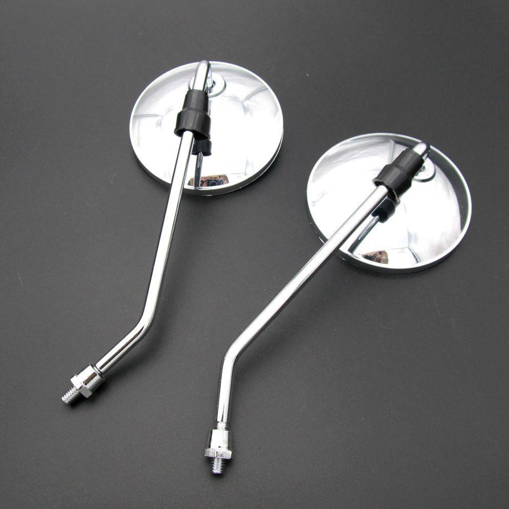 2pcs Motorcycle Back View Mirror for Electric Bicycle Moped, 8mm Thread