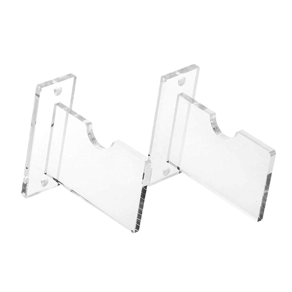 1 SET Acrylic Hockey Stick Wall Mount Display Rack Hockey Game Accessory