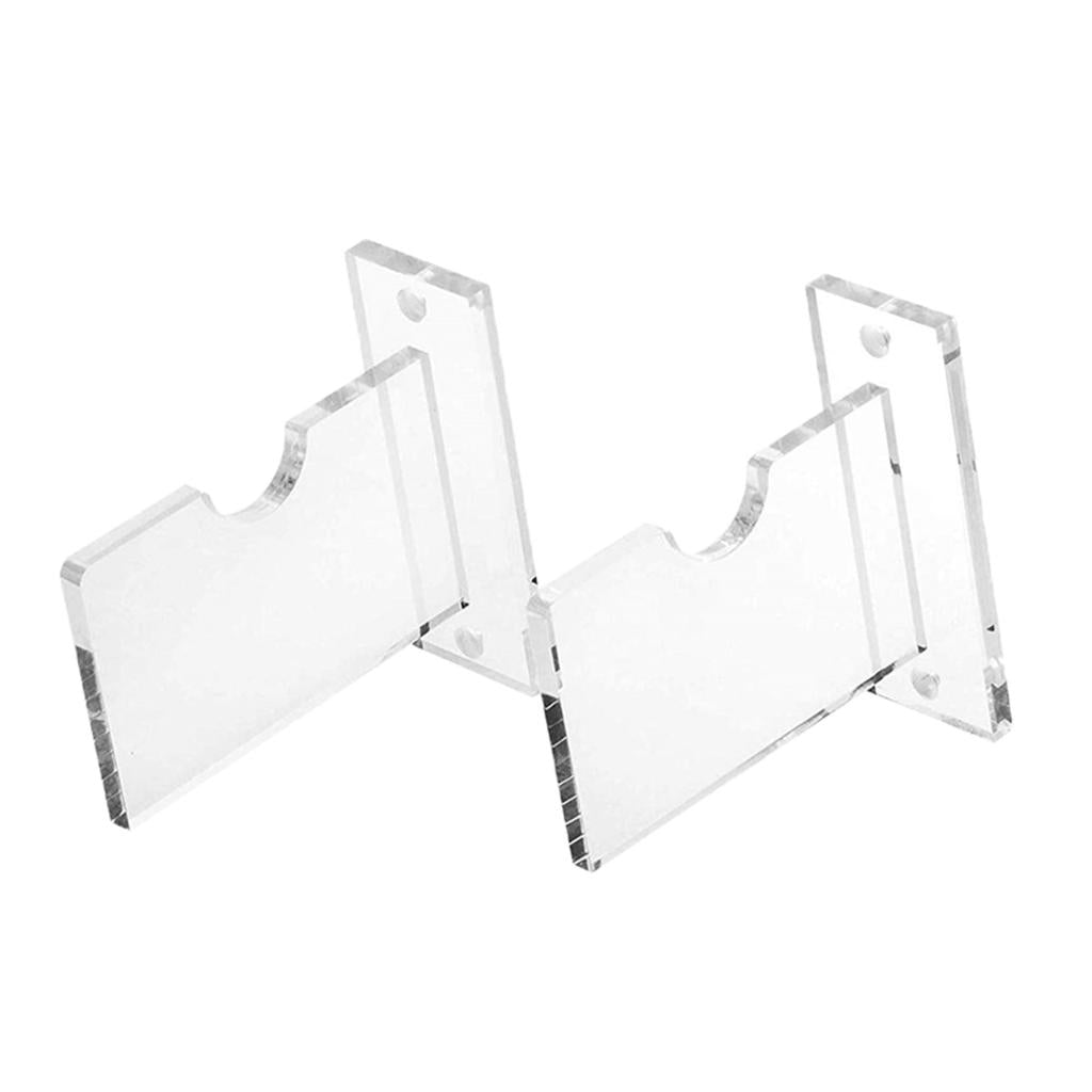 1 SET Acrylic Hockey Stick Wall Mount Display Rack Hockey Game Accessory