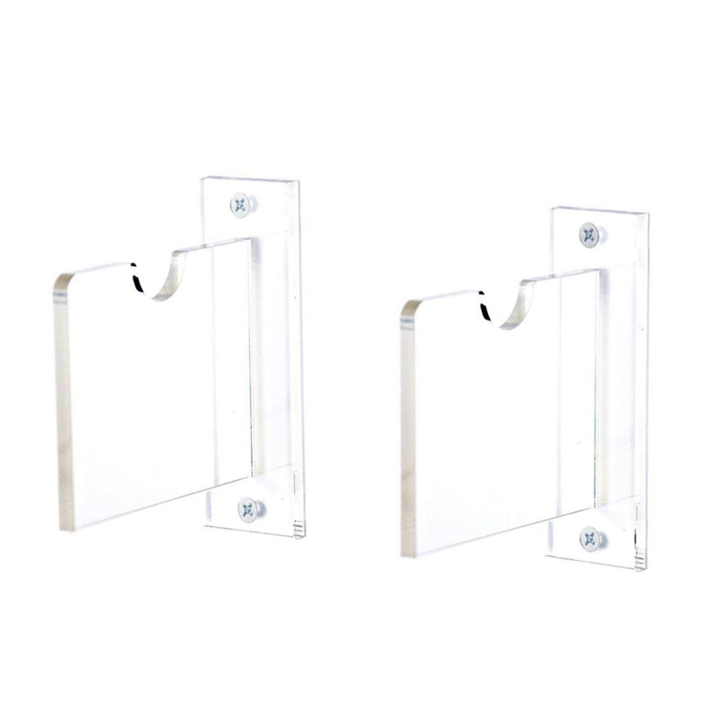 1 SET Acrylic Hockey Stick Wall Mount Display Rack Hockey Game Accessory