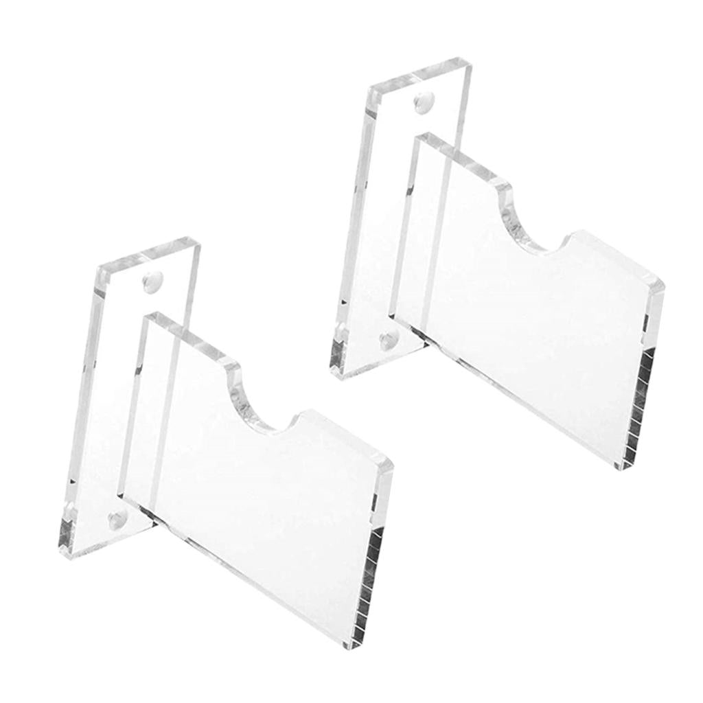 1 SET Acrylic Hockey Stick Wall Mount Display Rack Hockey Game Accessory