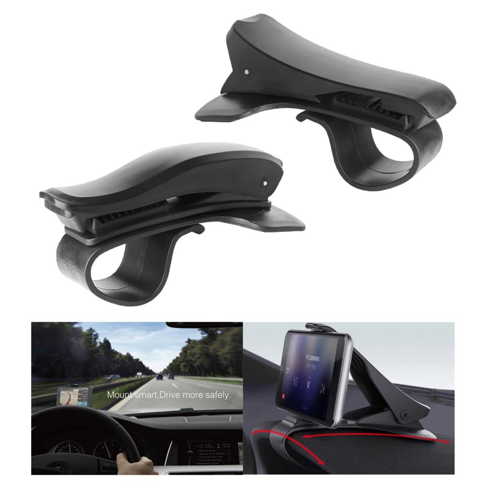 Car Dashboard Clip Mount Cell Phone Dash GPS Mount Holder No Rotation