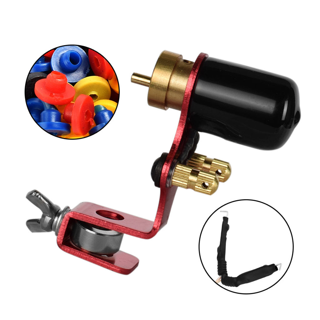 Rotary Tattoo Machine Shader&Liner Tattoo Motor Gun Kit Supply Red