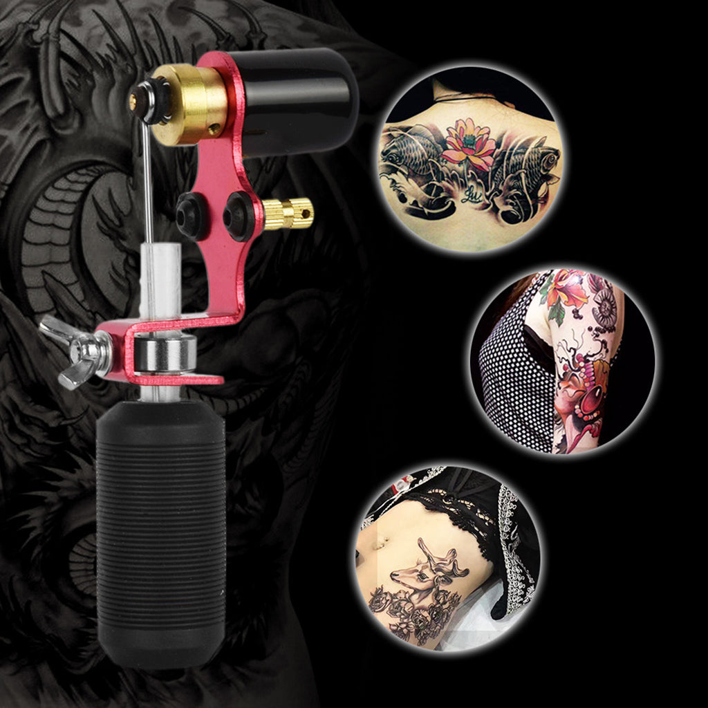 Rotary Tattoo Machine Shader&Liner Tattoo Motor Gun Kit Supply Red