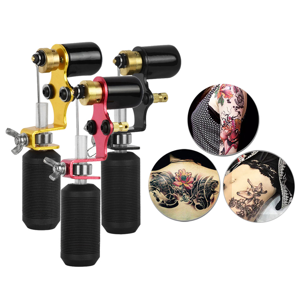 Rotary Tattoo Machine Shader&Liner Tattoo Motor Gun Kit Supply Gold