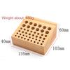 Wood Watch Repair Tool Holder 7mm 9mm 15mm 46 Holes Multi-size Organizer