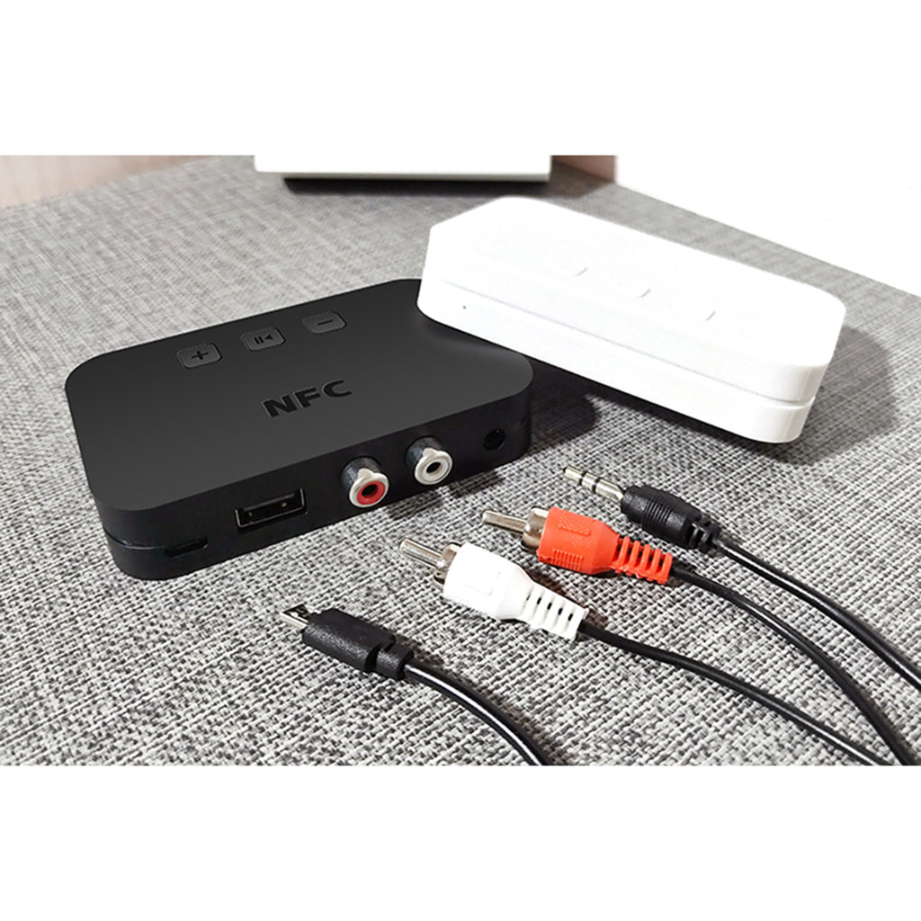 Wireless Bluetooth V5.0 Receiver RCA NFC 3.5mm Jack Aux USB Audio Adapter