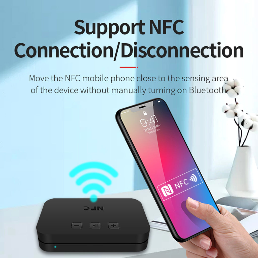 Wireless Bluetooth V5.0 Receiver RCA NFC 3.5mm Jack Aux USB Audio Adapter