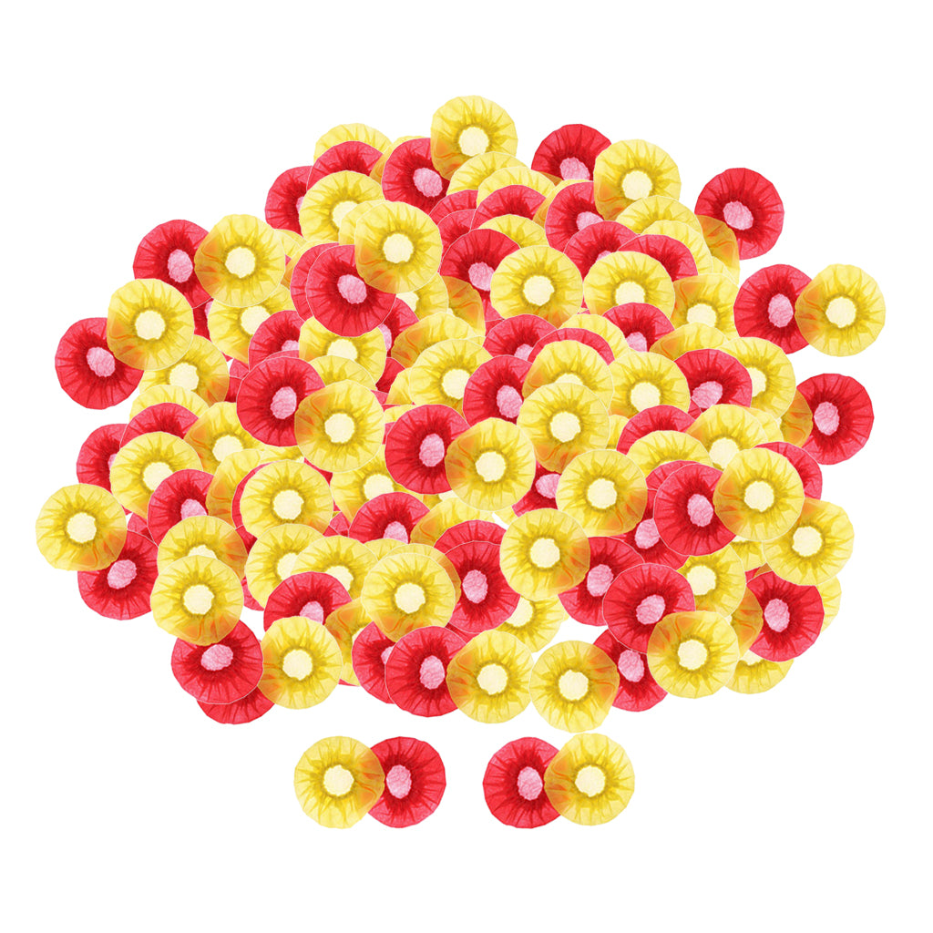 200/Pack Disposable Microphone Cover Handheld Mic Covers Yellow+Red