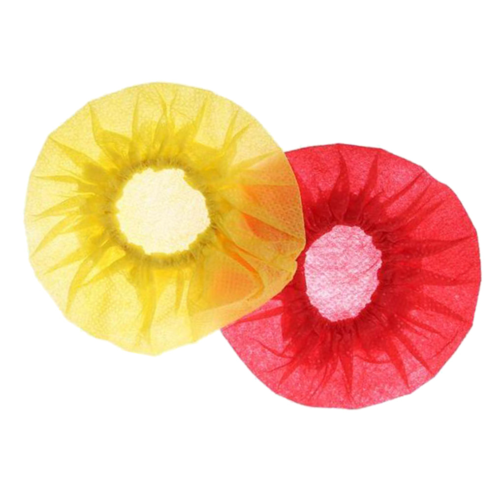 200/Pack Disposable Microphone Cover Handheld Mic Covers Yellow+Red