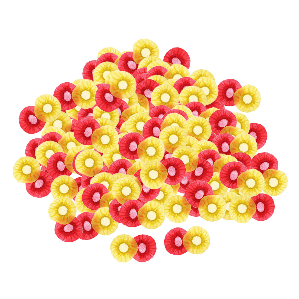 200/Pack Disposable Microphone Cover Handheld Mic Covers Yellow+Red