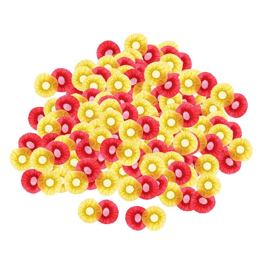 200/Pack Disposable Microphone Cover Handheld Mic Covers Yellow+Red