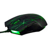 LED Lights Gaming Mouse Optical USB Wired Programmable for PC Crack Black