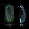 LED Lights Gaming Mouse Optical USB Wired Programmable for PC Crack Black