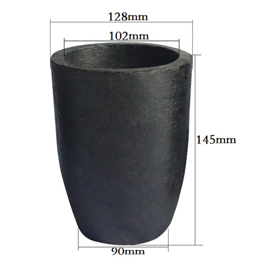 Graphite Torch Mini Crucible for Melting Casting Refining DiaxH 128x145mm