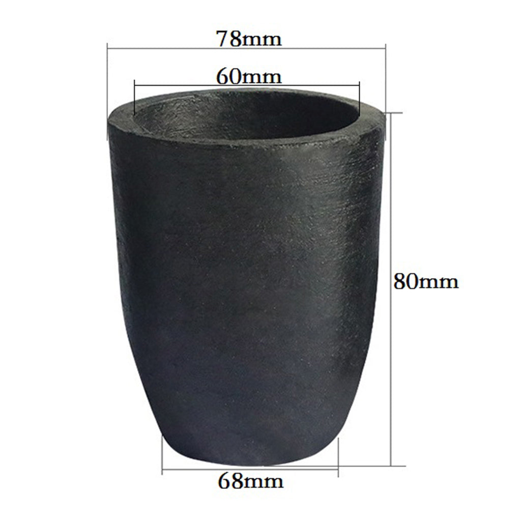 Graphite Torch Mini Crucible for Melting Casting Refining DiaxH 78x80mm