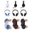 3.5mm Wired Game Gaming Headphones Earphones with Mic LED Light  black red