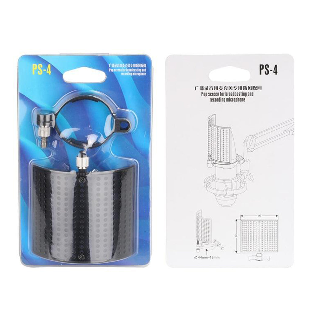 Metal Mesh Microphone Mic Pop Filter Windscreen Wind Screen Studio Shield