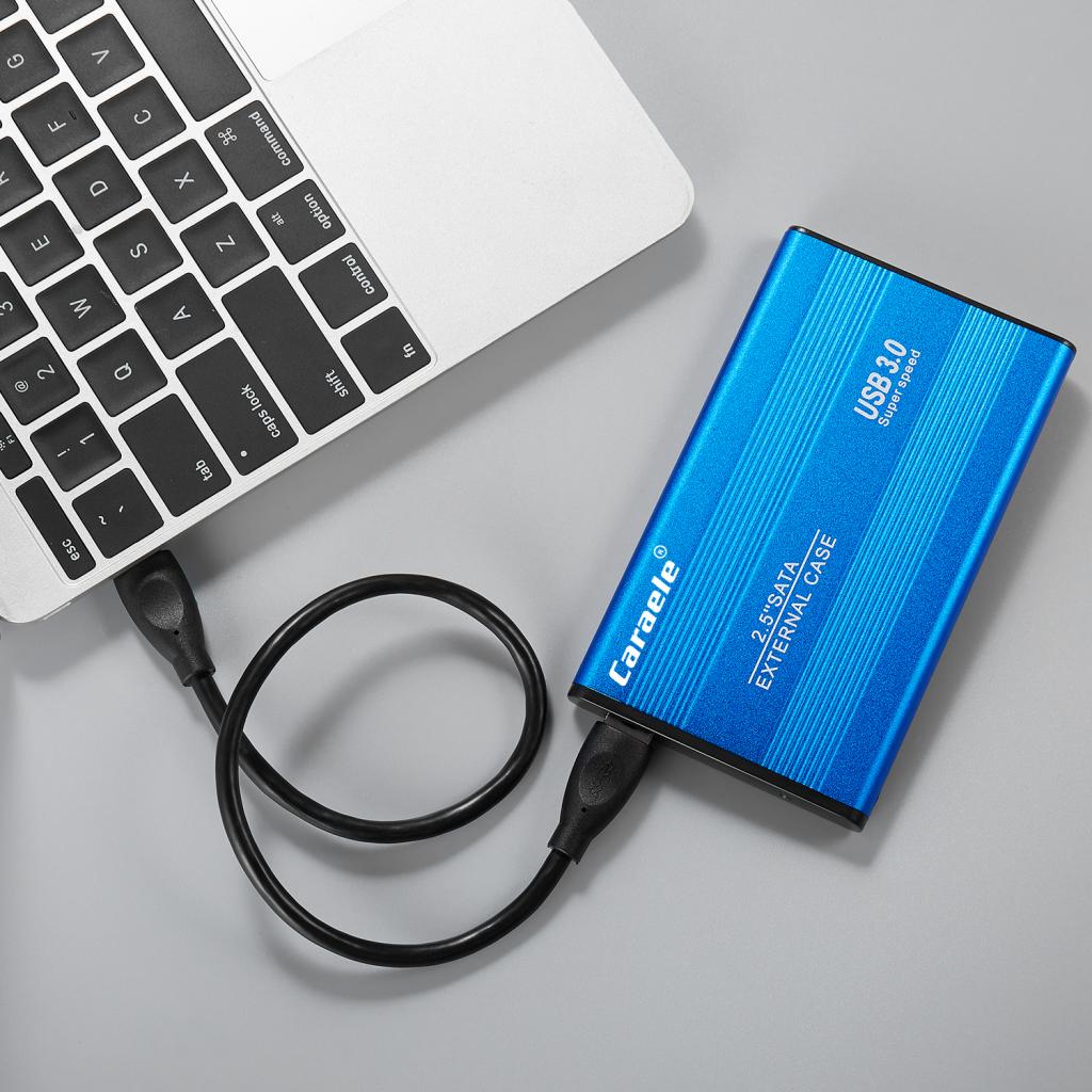 Portable High Speed USB 3.0 External Hard Disk Drive Blue 500GB