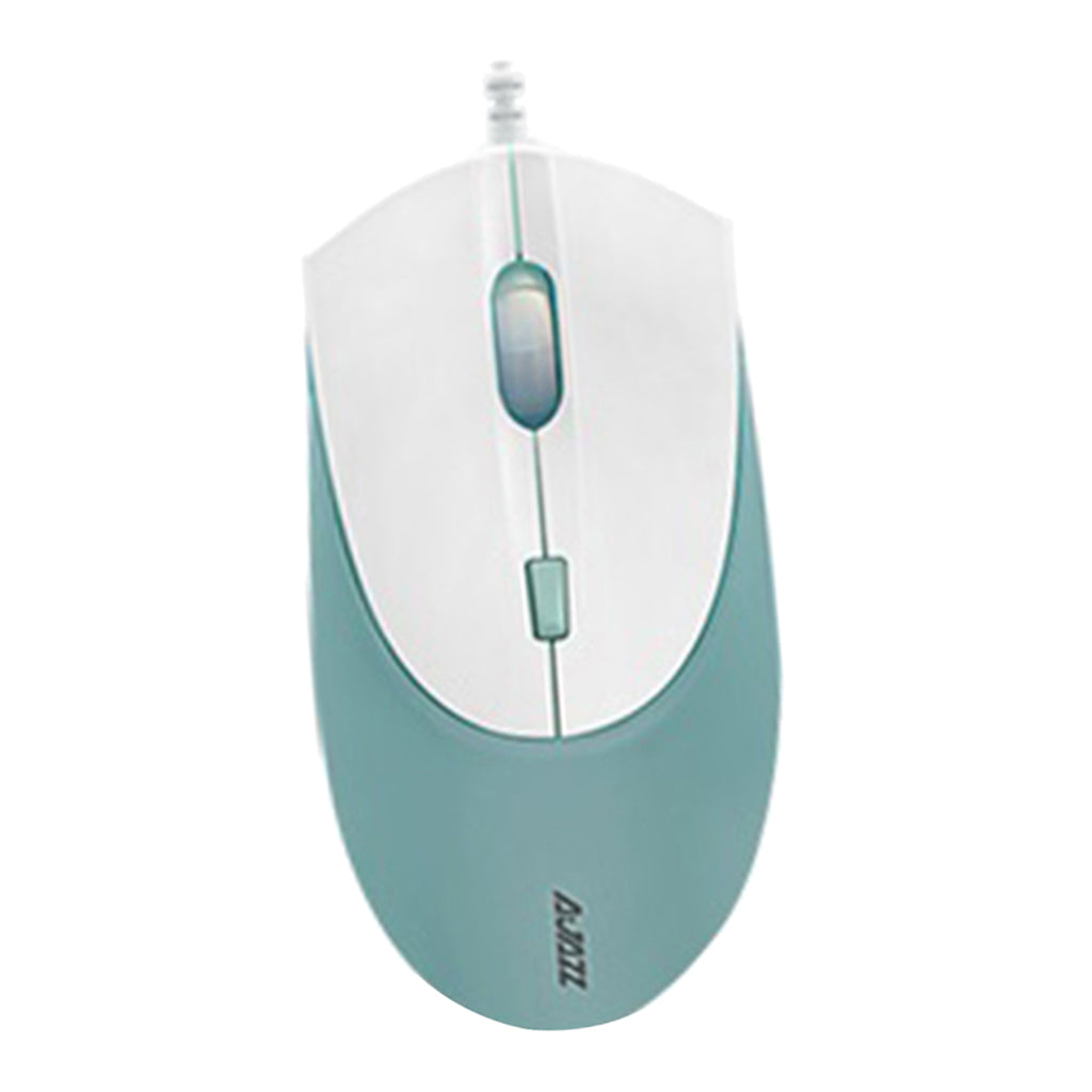 Wired Gaming Mouse 2400DPI Adjustable Optical Computer Mice for Office Green