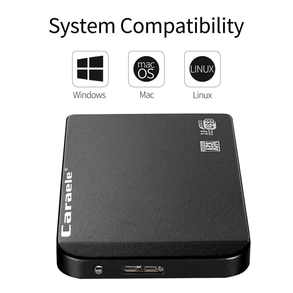 Portable High Speed USB 3.0 Mobile Hard Disk Storage Black 500GB