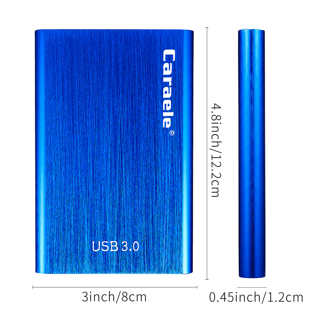 Portable High Speed USB3.0 External Hard Disk Drive Blue 1TB