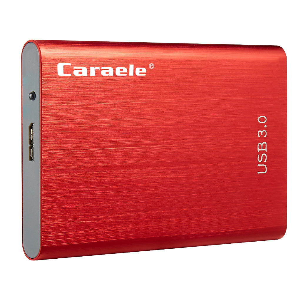 Portable High Speed USB3.0 External Hard Disk Drive Red 500GB