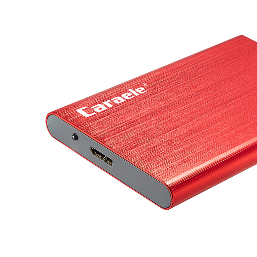 Portable High Speed USB3.0 External Hard Disk Drive Red 500GB