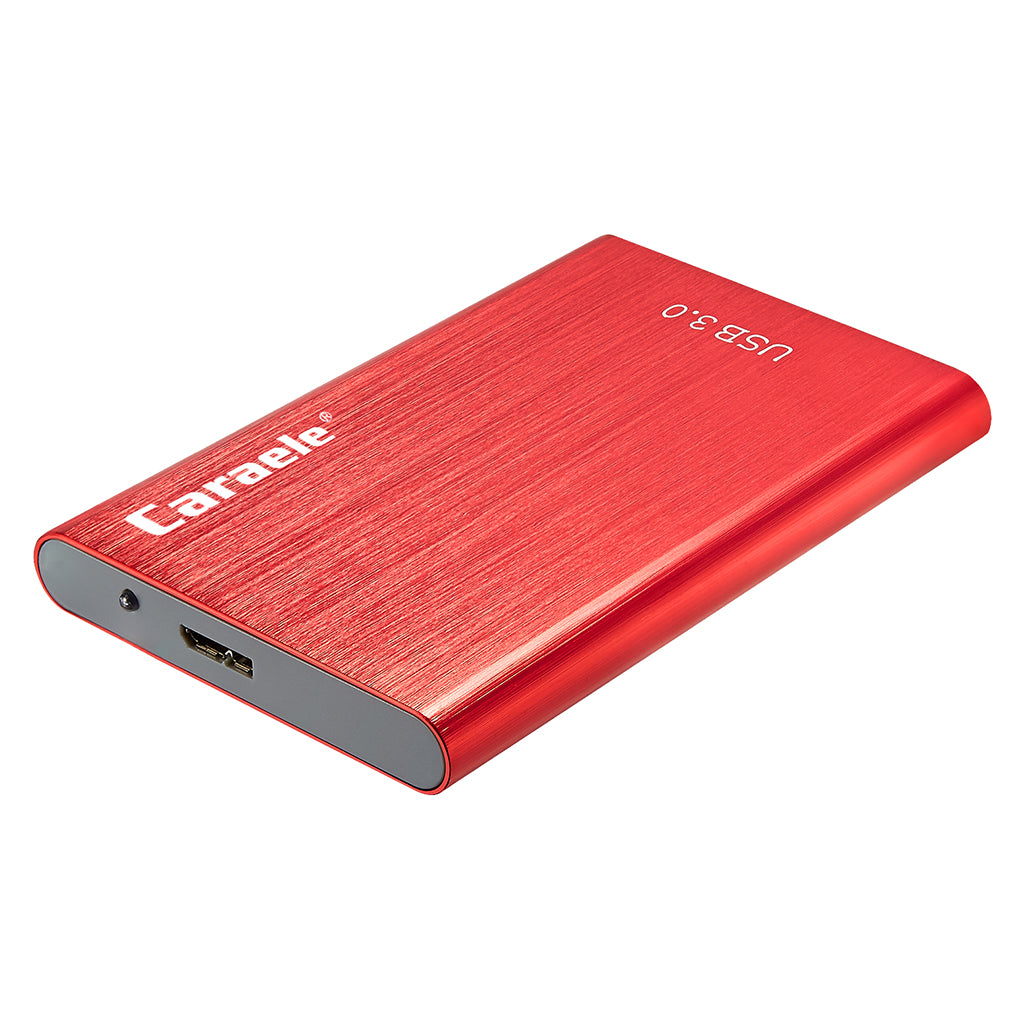 Portable High Speed USB3.0 External Hard Disk Drive Red 500GB