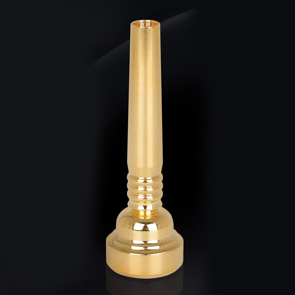 Trumpet Mouthpiece, 17C Gold Plated Brass Trumpet Mouthpiece