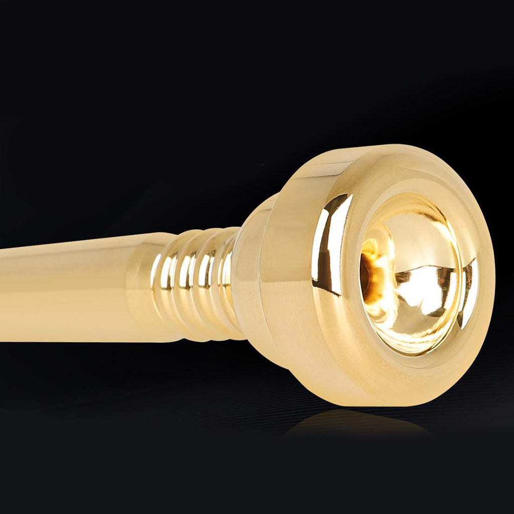 Trumpet Mouthpiece, 17C Gold Plated Brass Trumpet Mouthpiece